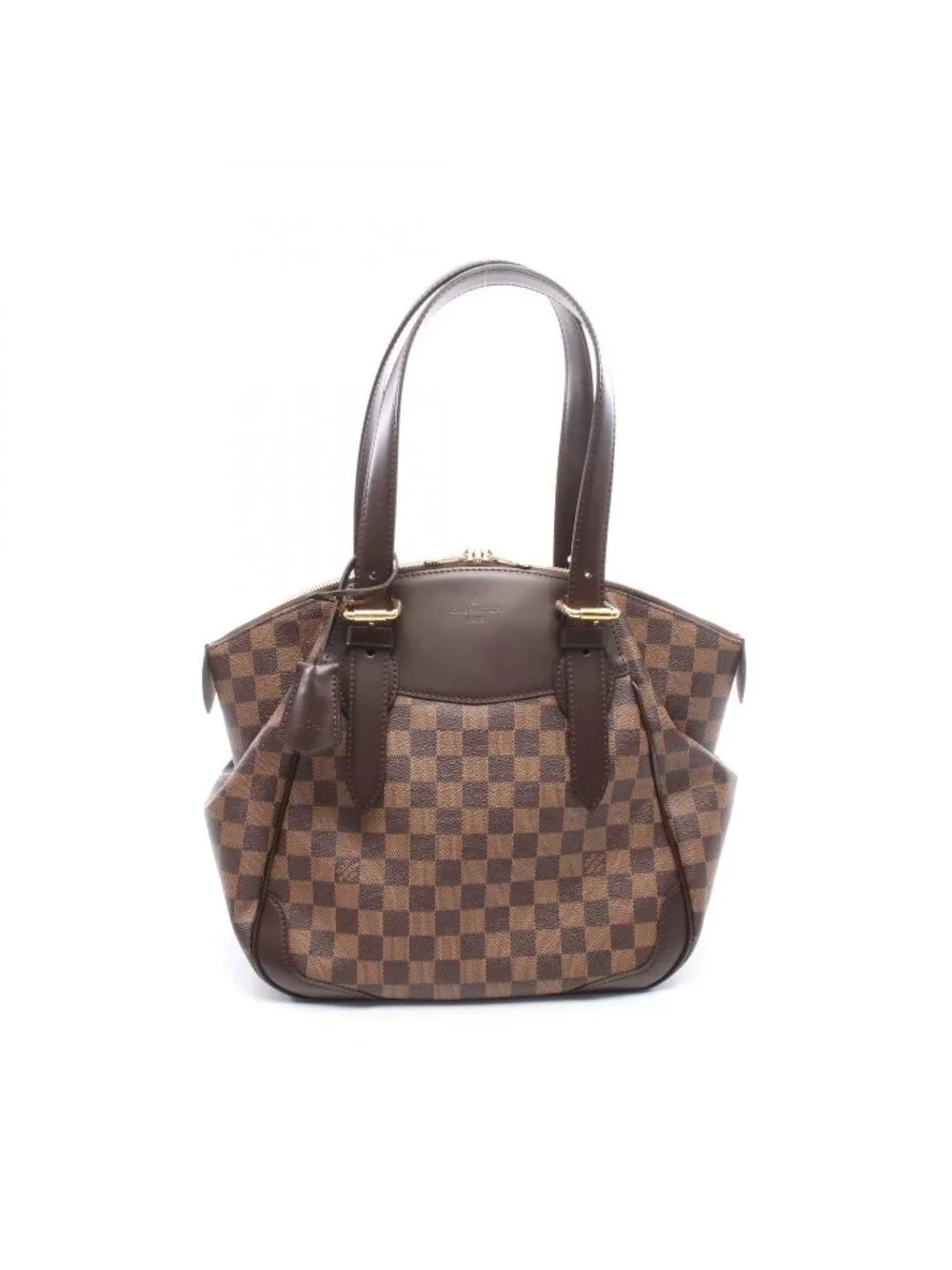 Louis Vuitton Shoulder Bag Verona MM Damier Ebene Canvas Leather